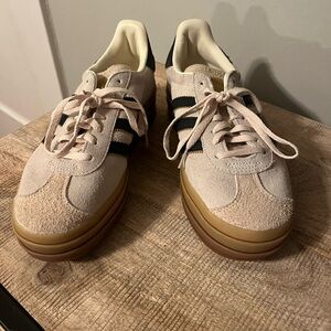 adidas Beige and Black Sneakers